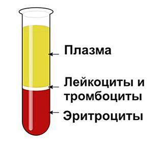 Пропорциональное соотношение цельной крови.